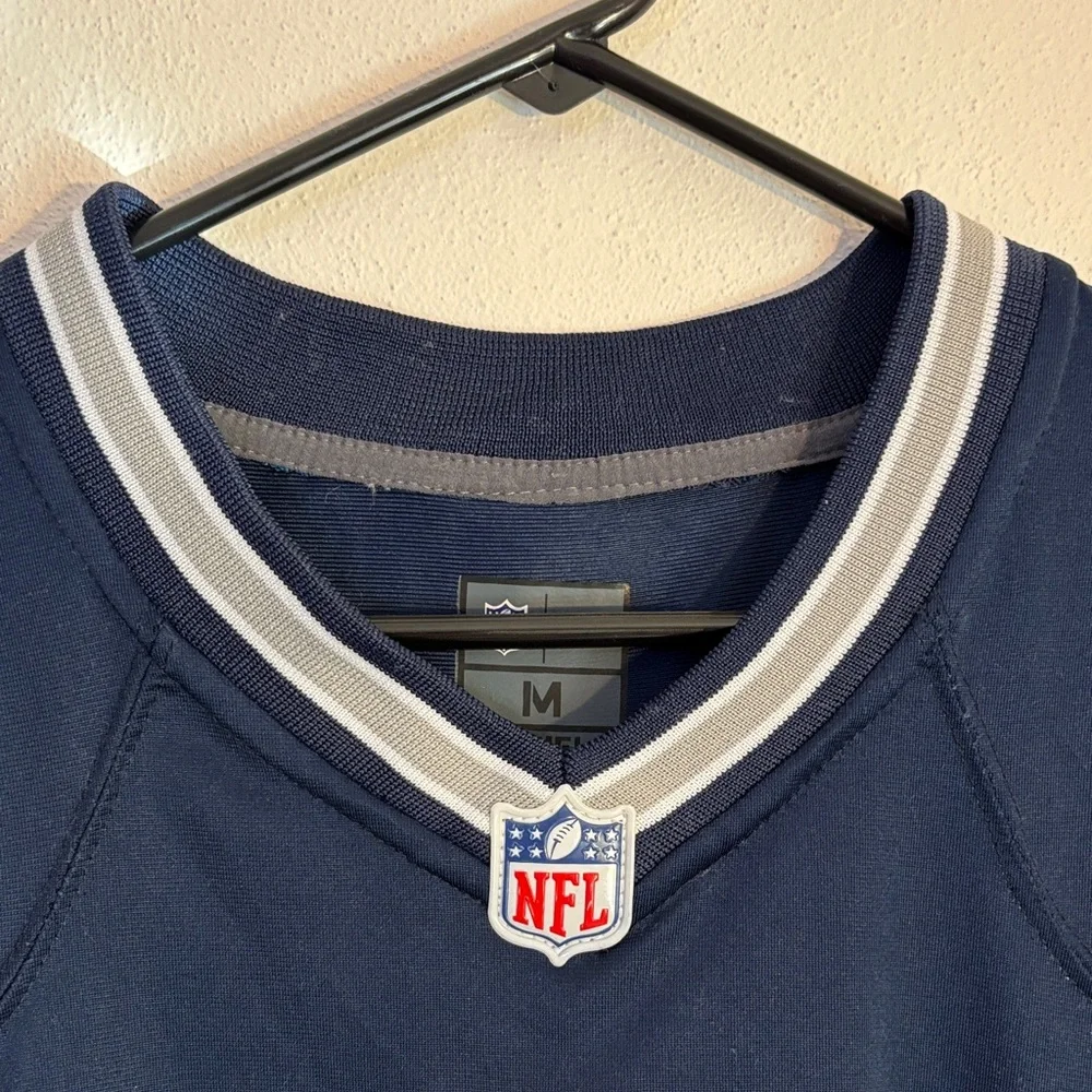 Nike Dallas Cowboys NFL on field 4 Prescott Dark Blue and White Men's Jersey EUC - Picture 6 of 6